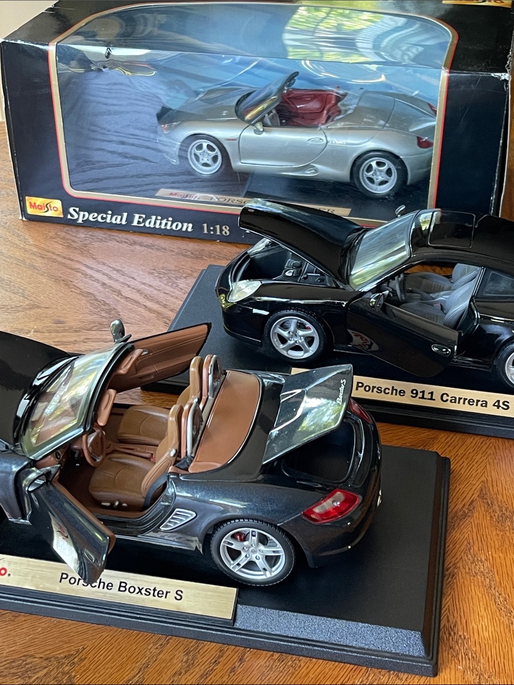 Porsche Boxster S 911 Carrera 4S Boxster Diecast Model Maisto cars